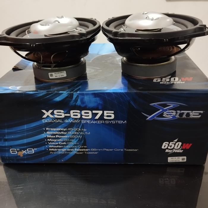 Gambar speaker coaxial oval 6x9 ,4-way 650watt XSITE XS-6975  terbaik dari Oto mobility undefined Tokopedia