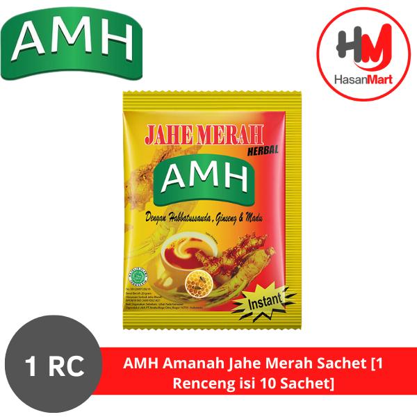 4 renceng jahe merah amh isi 48 sachet