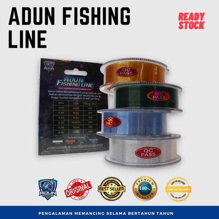 Gambar Senar Pancing Nilon Monofilament Adun Fishing Line 100m Untuk Mancing dari perdana hikmah undefined Tokopedia