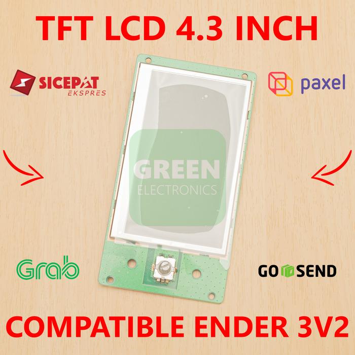 Gambar TFT LCD 4.3 Inch 4.3" Creality Ender 3V2 3 V2 HD Color Screen Barebone dari Green Electronics undefined Tokopedia