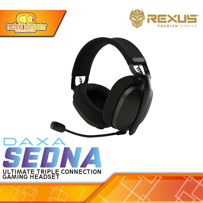 Gambar HEADSET REXUS DAXA SEDNA SL1 Wireless - Gaming Headset - Hitam dari Techno Computer Bali undefined Tokopedia