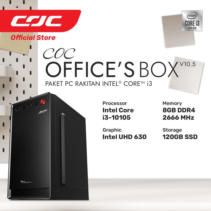 Promo COC OFFICE'S BOX V10.5 Paket PC Rakitan Intel i3 Cicil 0 3x