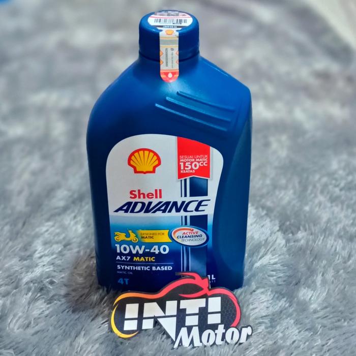 Gambar Oli shell advance AX7 1LITER Matic OIL SHEL AX 7 1 LITER 10W40 10W 40 dari Inti Motor Ponorogo undefined Tokopedia
