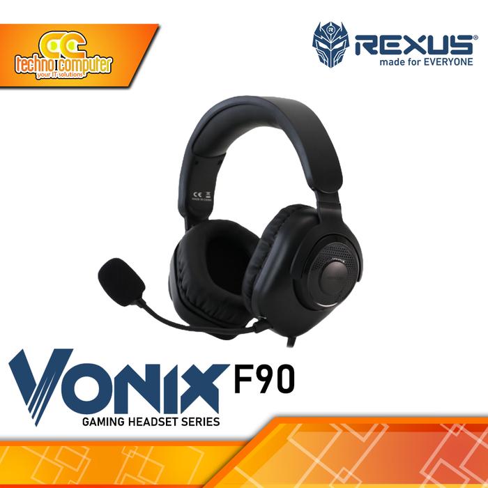 Gambar HEADSET REXUS VONIX F90 - Gaming Headset - Hitam dari Techno Computer Bali undefined Tokopedia