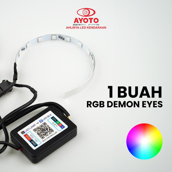 Gambar PROJIE BILED DEMON EYES/DEVIL EYES 360 PREMIUM RGB & 1 WARNA - 1 PC RGB dari AyotoLED undefined Tokopedia