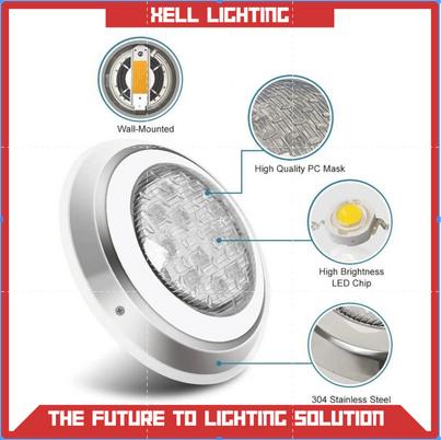 Gambar lampu kolam renang led lampu swimming pool lampu underwater IP68 - YC230-12W, Putih dari Xell Lighting undefined Tokopedia
