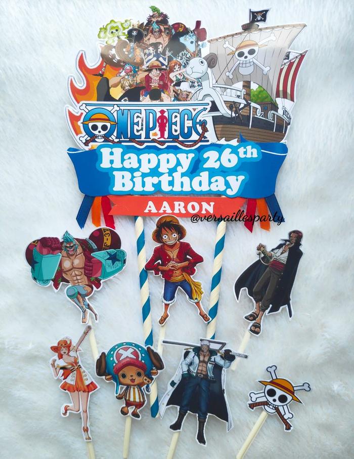 Gambar Cake Topper Onepiece Topper Kue One Piece Karakter Onepiece dari Versailles Flower undefined Tokopedia
