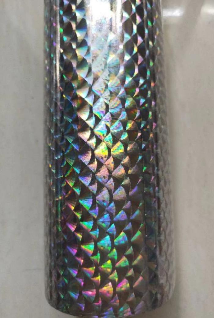 Gambar HOLOGRAM 3D STIKER STICKER TEMPEL LURE Sisik Ikan Pecah Kaca Pelangi - SISIK IKAN dari Aft Absolute Fishing Tackle undefined Tokopedia