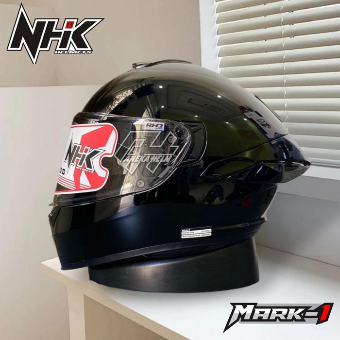 Gambar HELM NHK MARK 1 ELITE SOLID - black, M dari Aneka helmet undefined Tokopedia