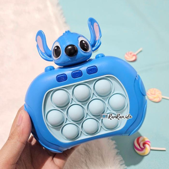 Gambar Fidget Toy Lovely Portable Funny Cat Paw Push Fidget Game Keychain Mainan Musik Mini Anak-anak - Lilo Stitch dari ranranidn undefined Tokopedia