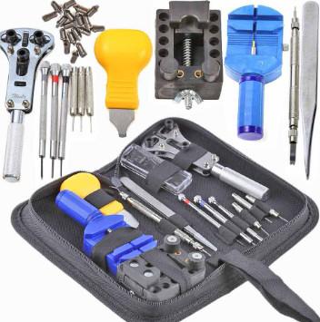 Gambar Alat Reparasi Jam Tangan Set Paket Lengkap Kunci Servis Arloji Tools - 13PCS dari ABHITAH STORE undefined Tokopedia