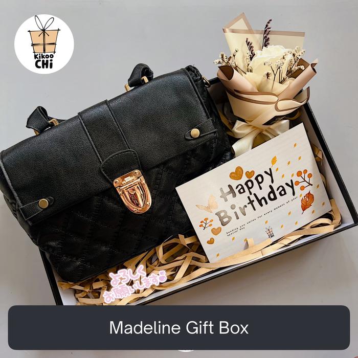Gambar Kikoochi Madeline- Hadiah Kado Ulang Tahun Pernikahan Tas Wanita Istri - Hitam dari kikoochi undefined Tokopedia