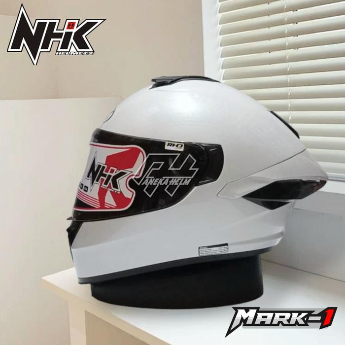 Gambar HELM NHK MARK 1 ELITE SOLID - star white, M dari Aneka helmet undefined Tokopedia