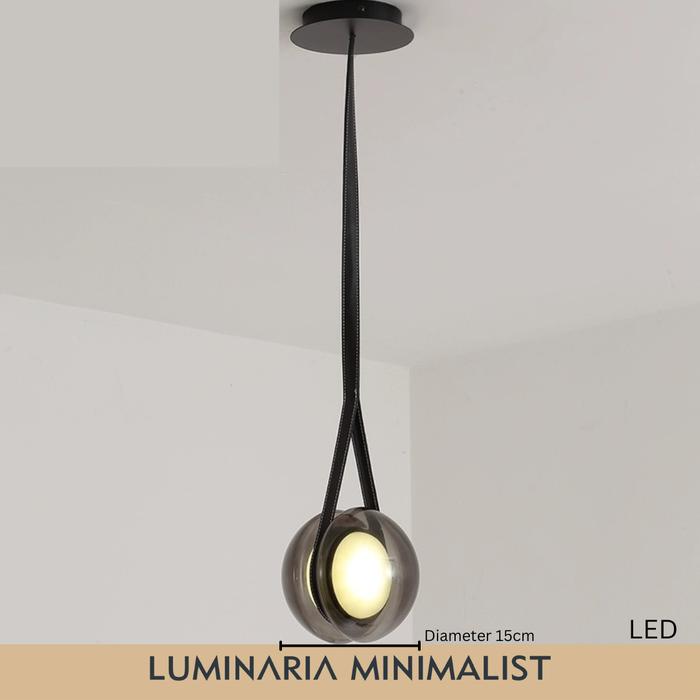 Gambar Kodak Lens Leather Hanging Ball Lamp Lampu Hias Gantung Minimalist - Hitam dari Luminaria Lighting Indonesia undefined Tokopedia
