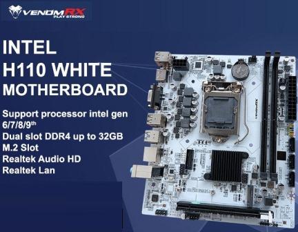 Gambar Motherboard Intel H110 M VenomRX Soket 1151 Gen6 Gen7 Garansi 1 Tahun dari Ide Komputer Malang undefined Tokopedia