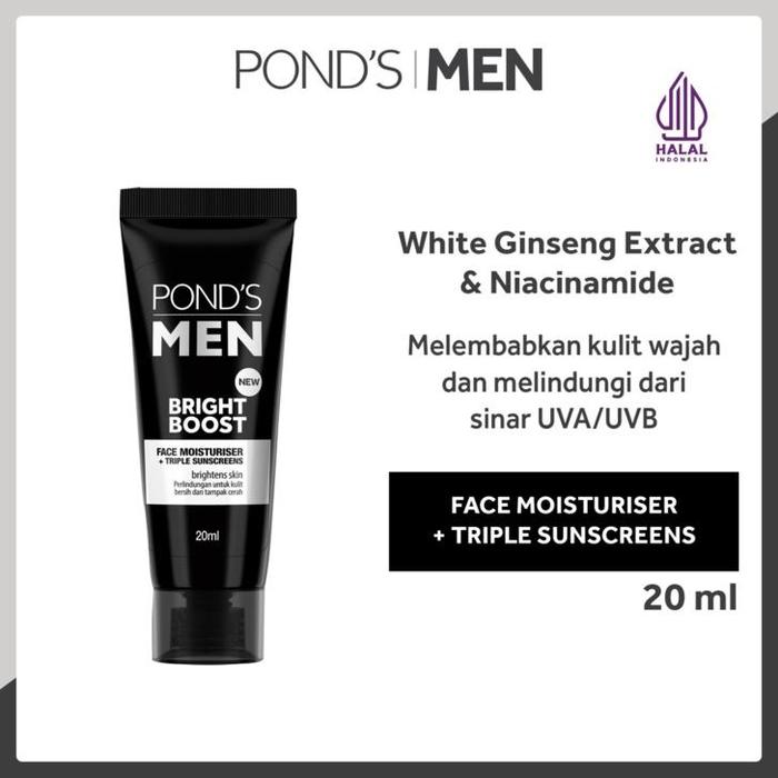 Gambar BEST TERLARIS POND'S MEN BRIGHT BOOST FACE MOISTURIZER 20 ML dari TokoRaissy undefined Tokopedia