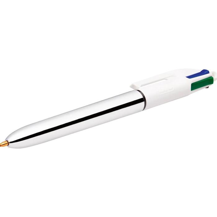 Gambar [HK] Bic Shine 1.0 mm 4 Color Ballpoint Pen - Silver dari Halona Klene undefined Tokopedia