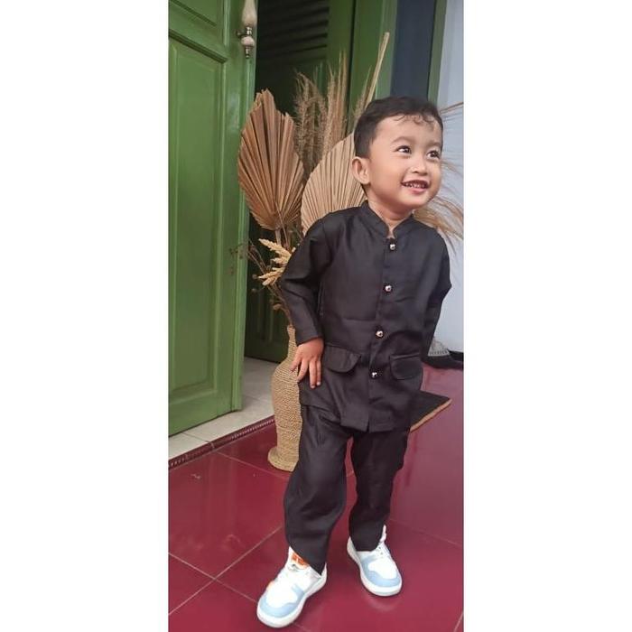Gambar [Lkk] Baju Adat/Baju Pangsi Sd, Seragam Adat Anak Sd Khas Banyuwangi - Hitam saja, S dari Itsuki All Store undefined 3 Tokopedia