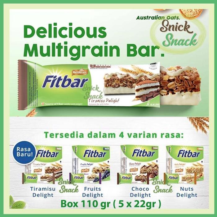 Gambar TERBARU FITBAR MULTIGRAIN GRANOLA BAR BOX 100 GR SEREAL CHOCO NUTS - Cheese Delight dari SelfitaAzzahratoko undefined Tokopedia