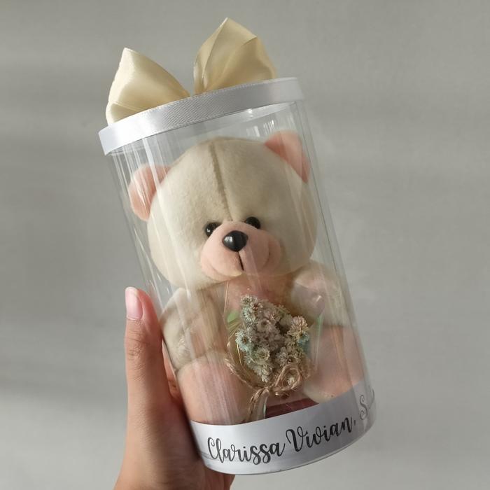 Gambar Hadiah hampers wisuda ulang tahun boneka dengan buket mini lampu - Boneka Polos, tanpa lampu dari Floera undefined Tokopedia