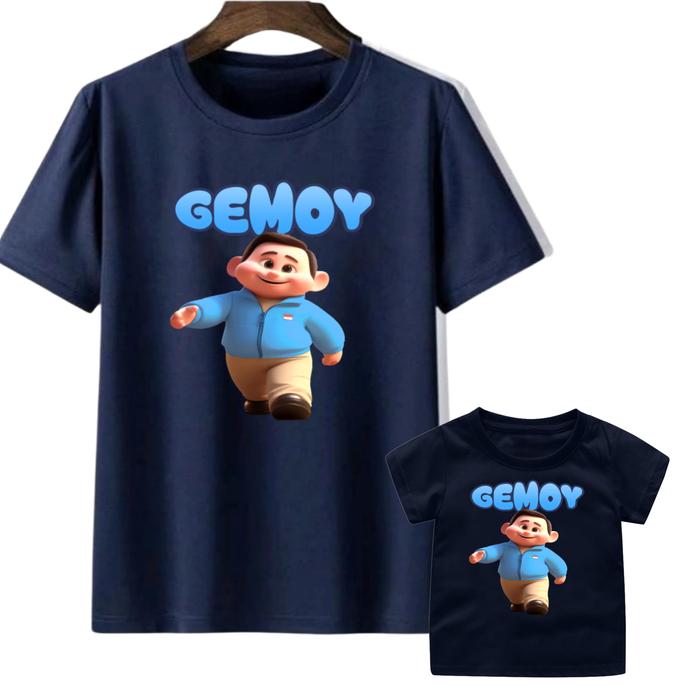 Gambar Baju kaos Relawan Prabowo Gibran Gemoy Biru2 untuk anak dan dewasa - nevy, XXL dari Vany seller undefined Tokopedia