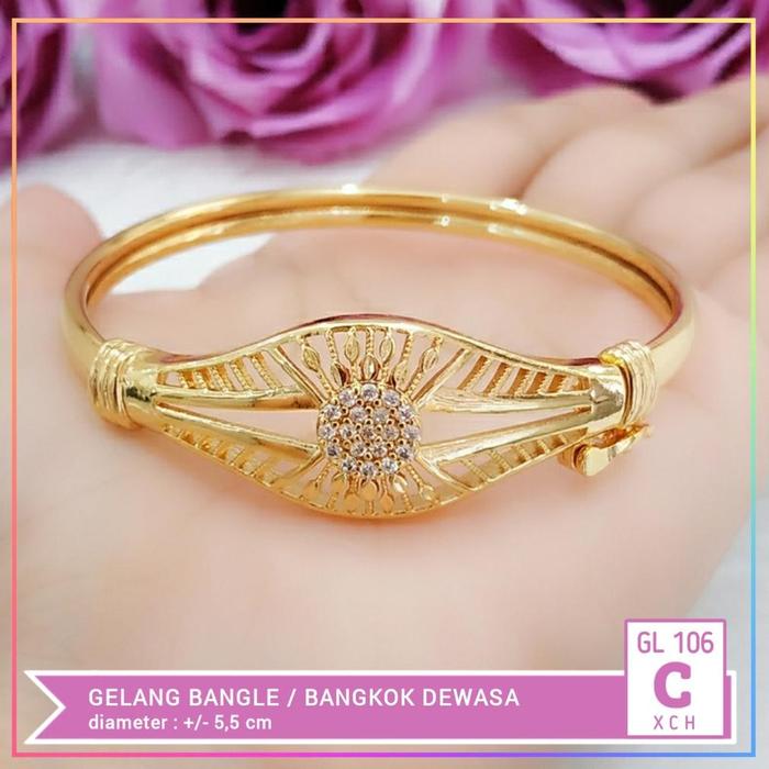 Gambar Gelang Xuping Gelang Bangkok Dewasa Permata Zirkon Perhiasan Lapis - C permata bunga dari rfqrwnsh undefined Tokopedia
