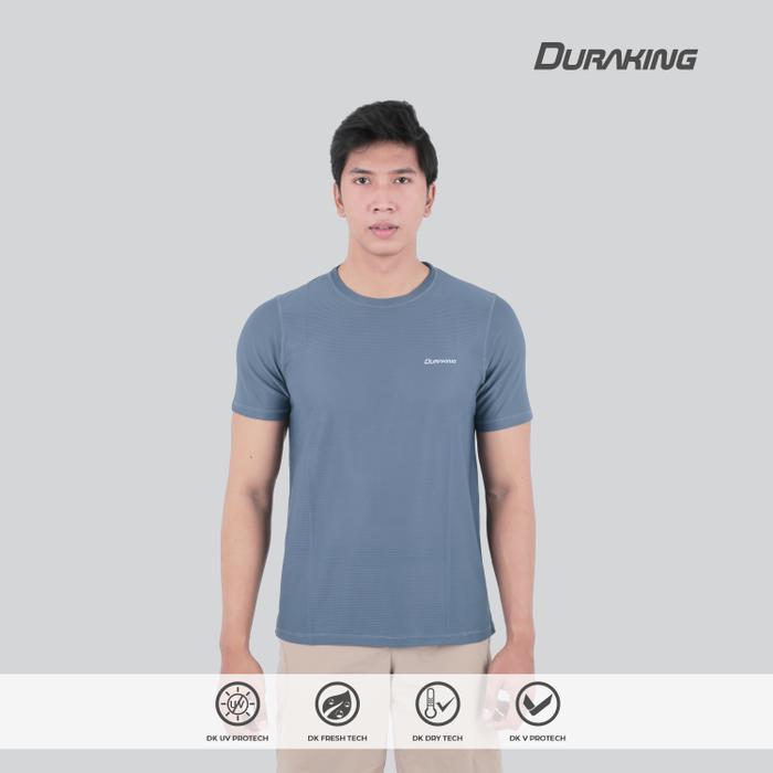 Gambar Running Jersey - Duraking Basic Color Tee Man - Blue, M dari Duraking Outdoor and Sports undefined Tokopedia