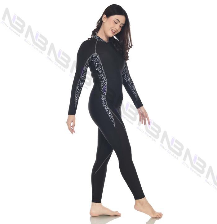 Gambar NIBER Baju Renang Selam Wanita Remaja - Dewasa+CUP BRA - PUTIH ABSTRAK, M dari NIBER JOGJA undefined Tokopedia