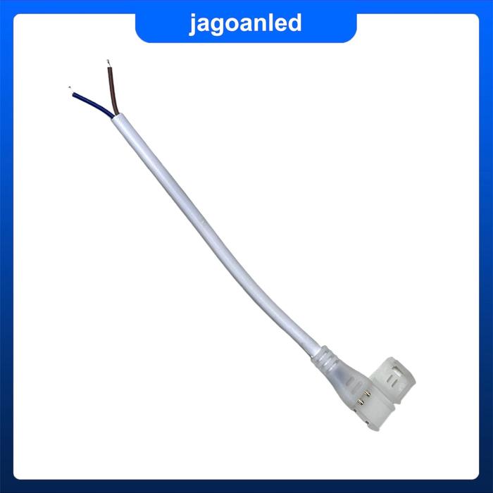 Gambar Lampu LED strip 3535 220V tanpa soket adaptor 120 LED bisa potong 10cm - Sambungan Kabel dari jagoanled undefined Tokopedia