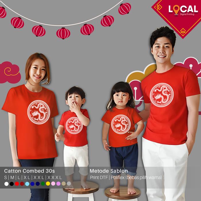 Gambar BAJU IMLEK TERBARU EDISI TAHUN NAGA 2024 SERI B - LOCAL PRINT - DESIGN A, S ANAK dari Localprint undefined Tokopedia