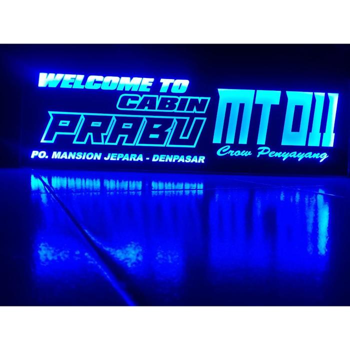 Gambar NOMOR LAMBUNG BUS TRUCK LAMPU RGB - MENYALA - WELCOME 70X25 dari MK Stiker undefined Tokopedia