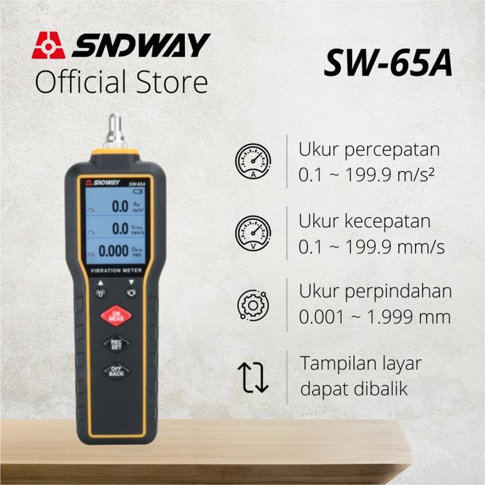 Gambar SNDWAY Vibration Meter Digital SW-65A Pengukur Getaran - SW-65A dari SNDWAY INDONESIA undefined Tokopedia