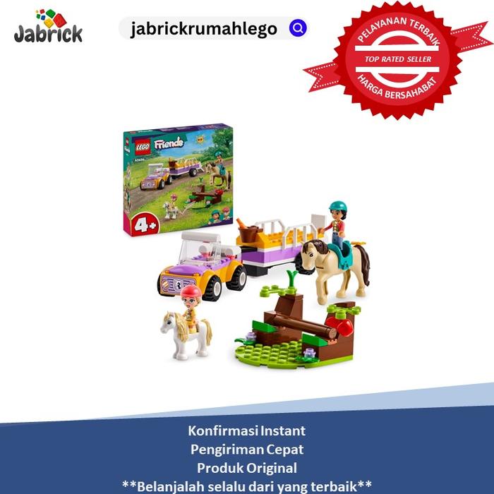 Gambar LEGO 42634 Friends Horse and Pony Trailer Set, Animal Building Toys dari Jabrick Rumah LEGO undefined Tokopedia