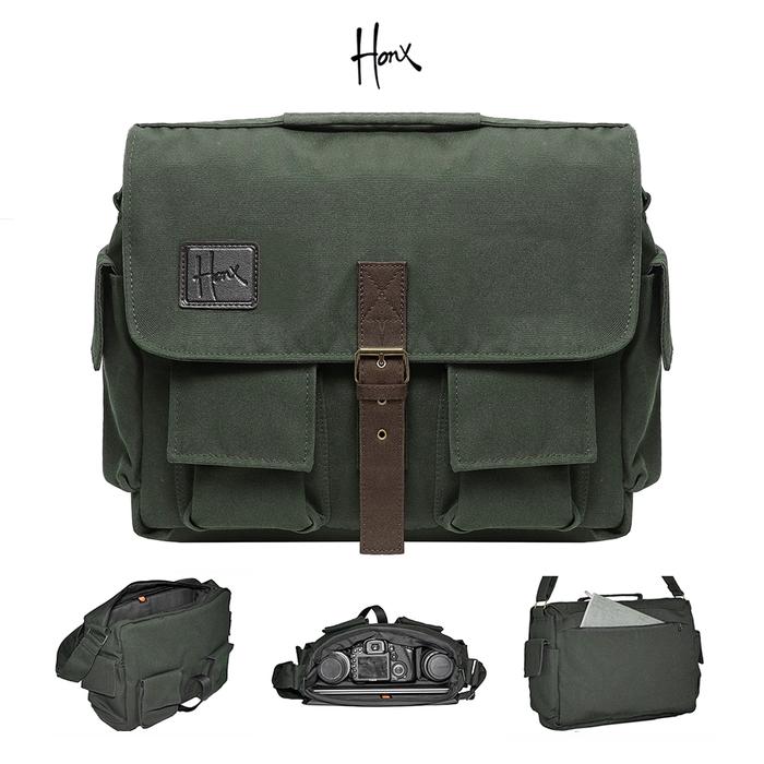 Gambar HONX 006 - Tas kamera laptop selempang sling bag mirrorless dslr drone - 006 GREEN dari Honx Store undefined Tokopedia
