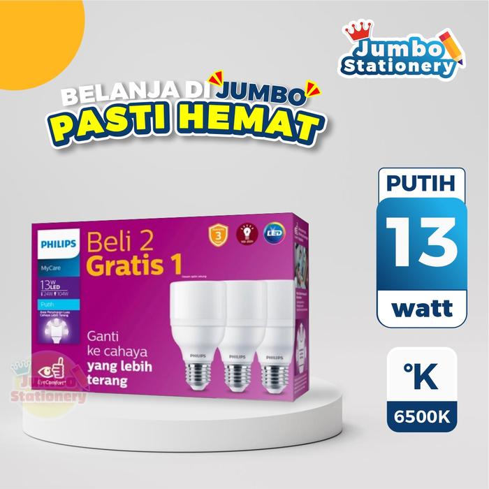 Gambar Lampu Philips Multipack 9w 11w 13w Led Bright Grosir Original - MULTI LB 13W dari Jumbo-Stationery undefined Tokopedia