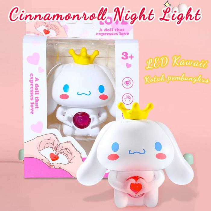 Gambar Sanrio Night Light Kawaii 3D Cinnamoroll Gantungan Kunci Couple Stitch Hello Kiity Rekam Suara - Cinnamoroll dari EJ Home undefined Tokopedia