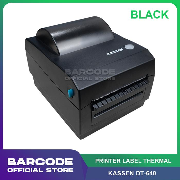Gambar Kassen DT-640 Printer Barcode Direct Thermal Cetak Label Stiker Resi Produk USB Bluetooth - Hitam dari Barcode Store Solutions undefined Tokopedia