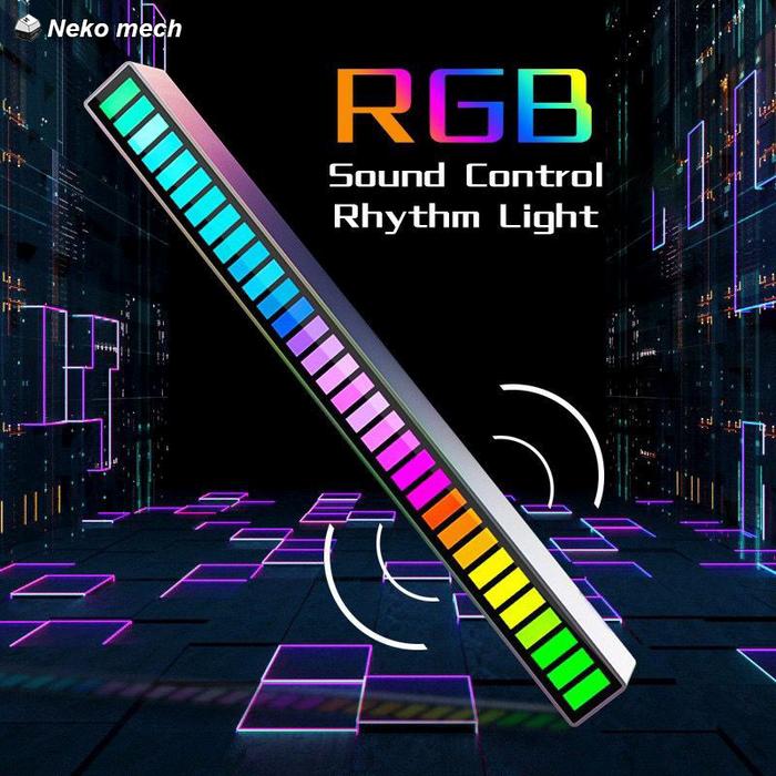 Gambar Led bar lampu equalizer audio spectrum sensor suara RGB music strip - SPECTRUM HITAM dari KSD STORE. undefined Tokopedia