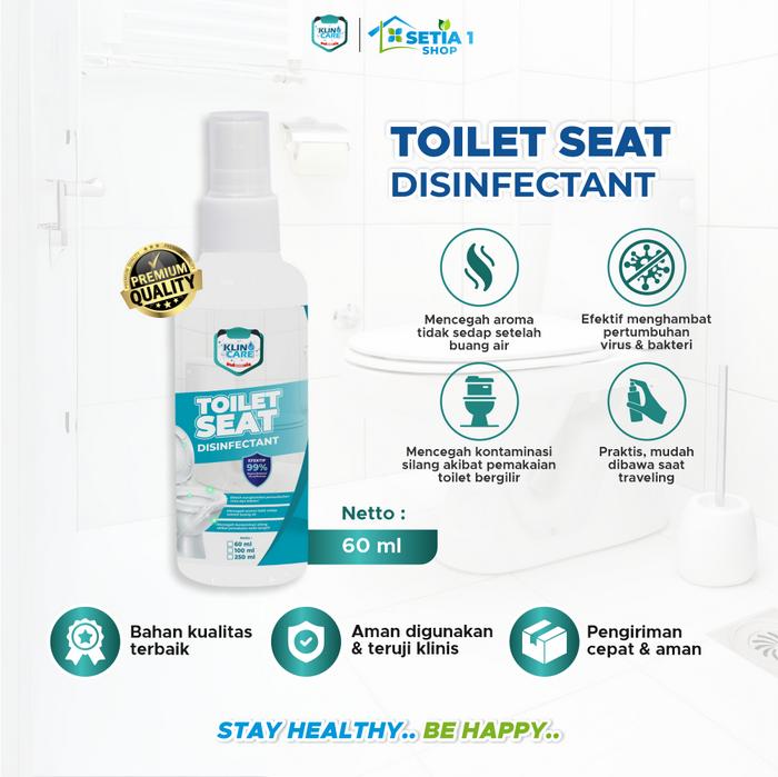 Gambar Toilet Seat Sanitizer Disinfektan KLINO CARE Traveling Disinfectant - 60 ml dari setia1.shop undefined Tokopedia