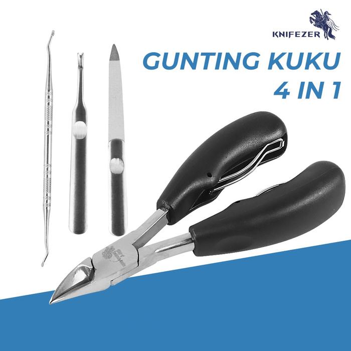 Gambar SET GUNTING KUKU 4 IN 1 NAIL CLIPPER MANICURE CANTENGAN JEMPOL KAKI dari Alphatech undefined Tokopedia