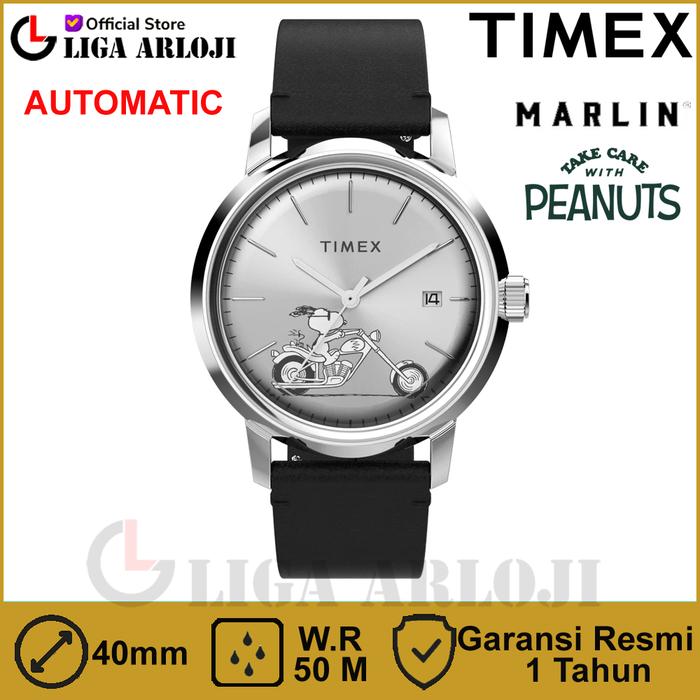Gambar TIMEX TW2V63100 Jam Tangan Pria Automatic Marlin Peanuts Snoopy 40mm dari Liga.Arloji undefined Tokopedia