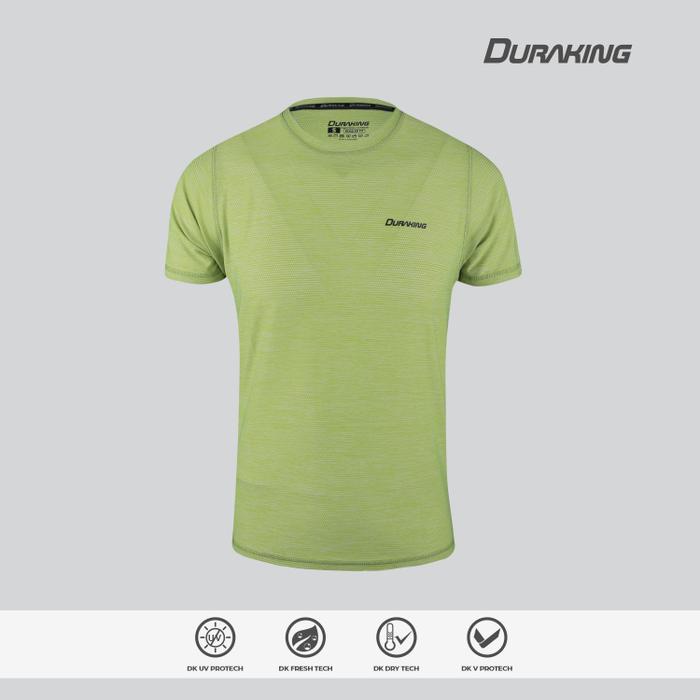 Gambar Duraking Running Jersey Short Sleeve (Man) Basic Color Tee Slim Fit - Green, XXL dari Duraking Outdoor and Sports undefined Tokopedia