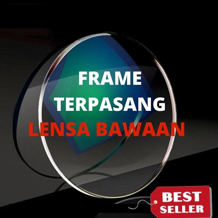 Gambar Frame Kacamata Bulat Korea Full Titanium Besi AB65 Normal Minus Baca - Frame Aja, Full Hitam dari Passion Eyeglass undefined Tokopedia