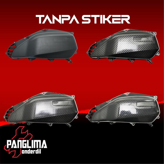 Gambar Tutup Box Filter Carbon Vario 125 2012-2022-150 2015-2018 eSP Cover - Tanpa Stiker, Hitam Polos dari Panglima Onderdil undefined Tokopedia