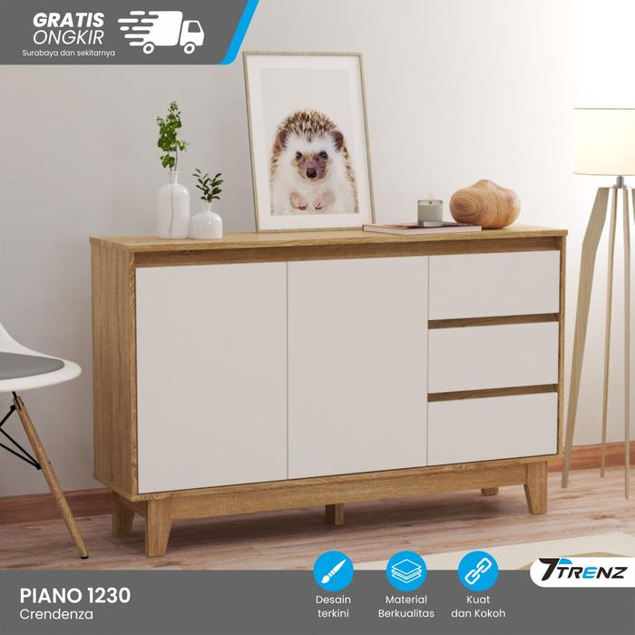 Gambar Credenza tv minimalis buffet tv minimalis series piano 1230 termurah - SB-WHITE dari Trenz Furniture undefined Tokopedia