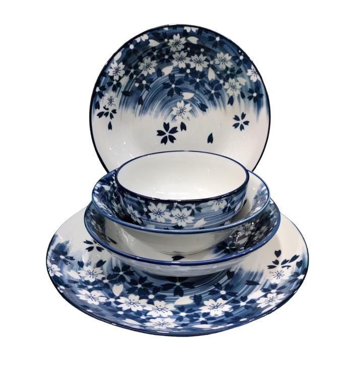 Gambar Set Piring Mangkok Keramik Parcel - Biru dari Universal disc undefined Tokopedia