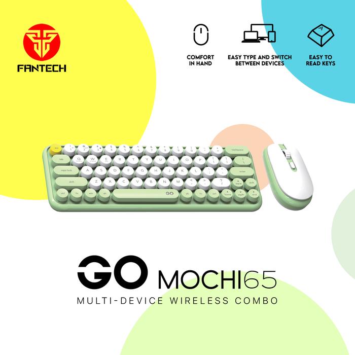 Gambar Fantech WK896 / WK-896 Mochi65 Wireless Office Keyboard Combo Set - Green dari TokoTeknoPro undefined Tokopedia