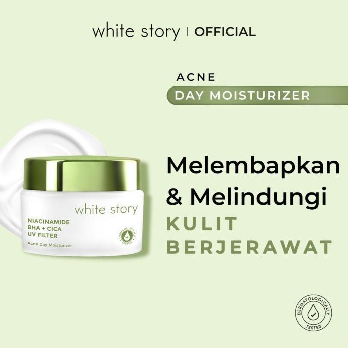 Gambar paling dicari white story acne day night moisturizer cream wajah - Acne Day dari Ulti Smile undefined Tokopedia