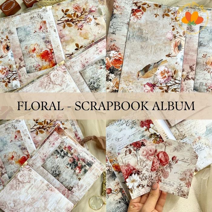 Gambar Scrapbook Album custom kartu ucapan album foto kado anniversary - Floral dari Blooming Your Days undefined Tokopedia