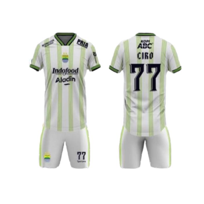 Gambar Jersey baju bola anak ciro alves persib bandung away musim 2024 - Baju, XS dari Fays Kids Store undefined Tokopedia